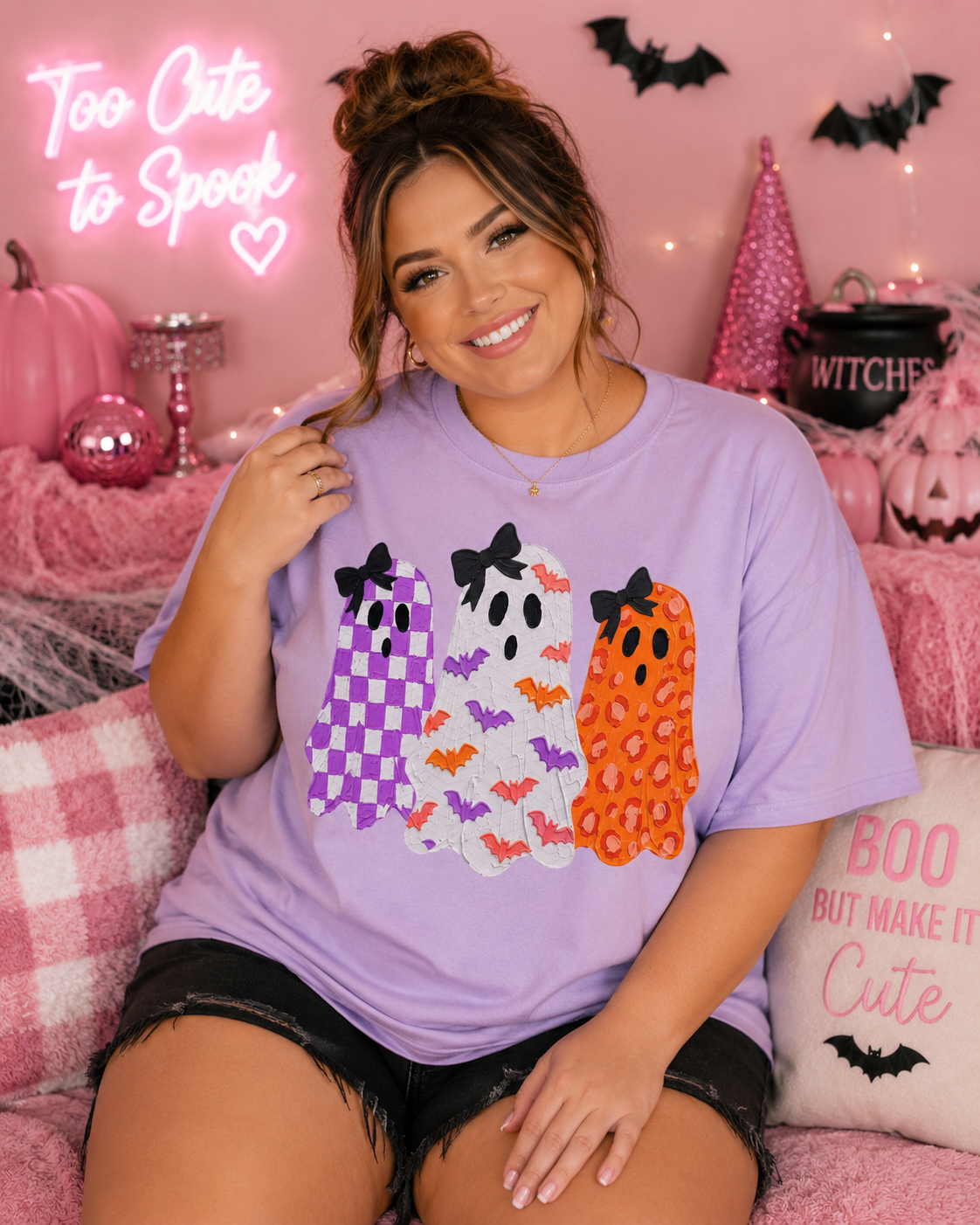 Too Cute to Spook Ghosties Tee
