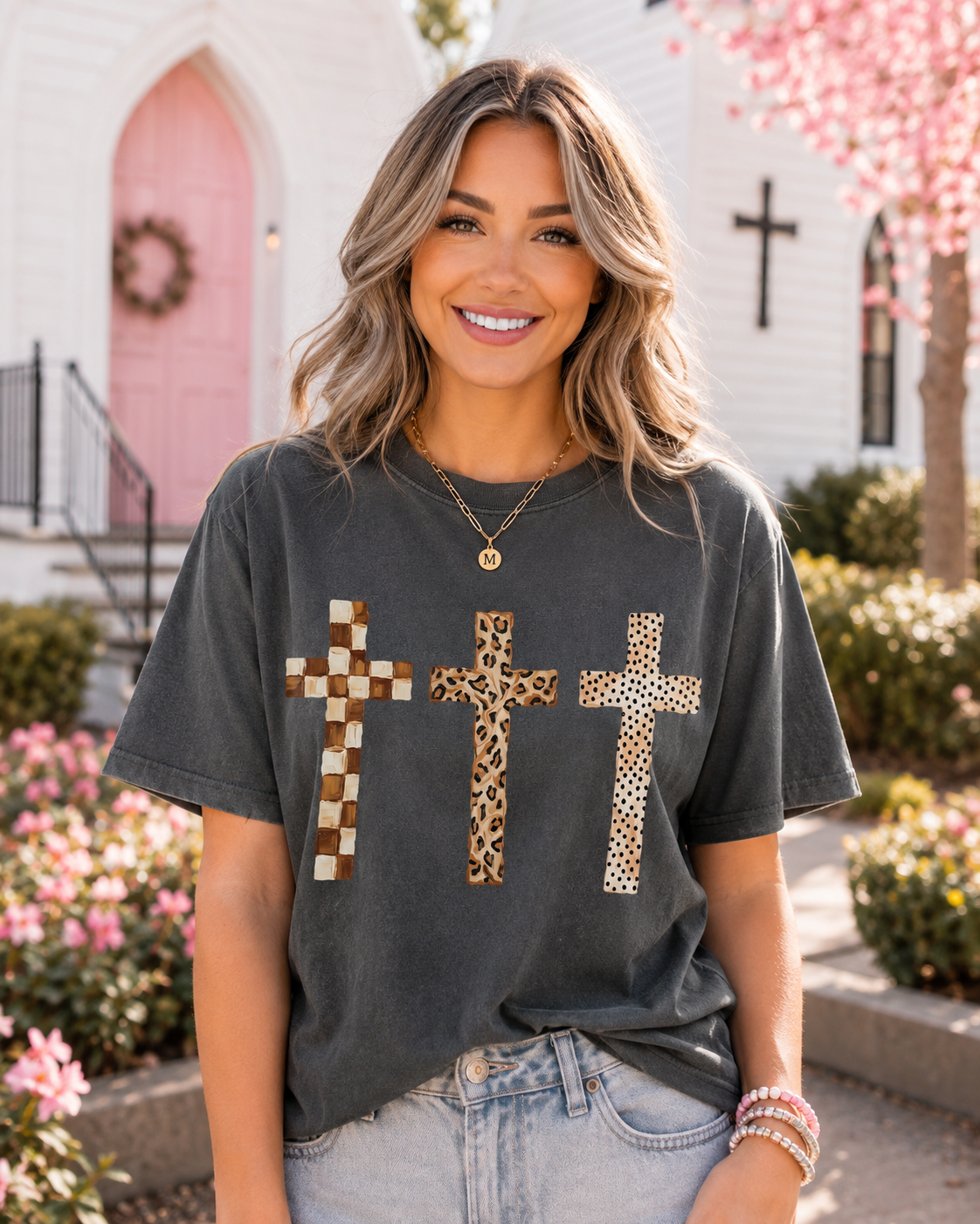 Three Crosses Tee