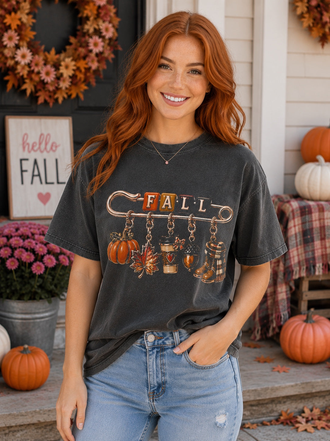 Fall Charm Pin Tee