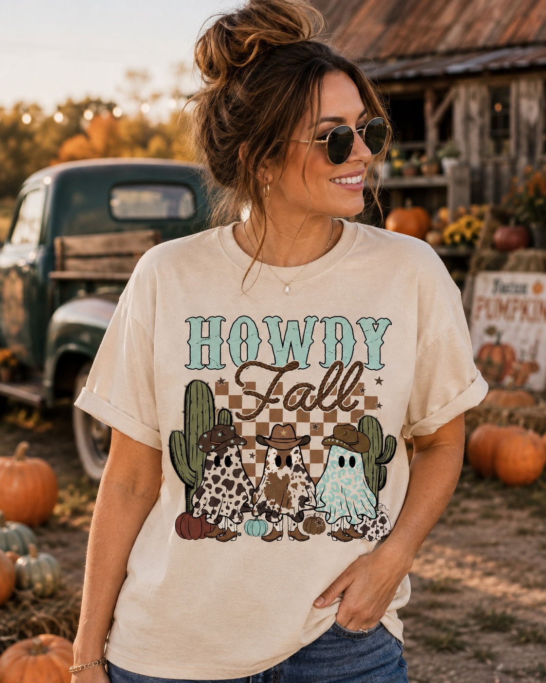 Howdy Fall Western Ghosts Tee