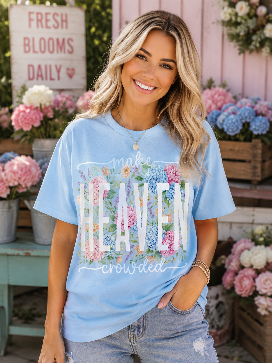Make Heaven Crowded Floral Tee