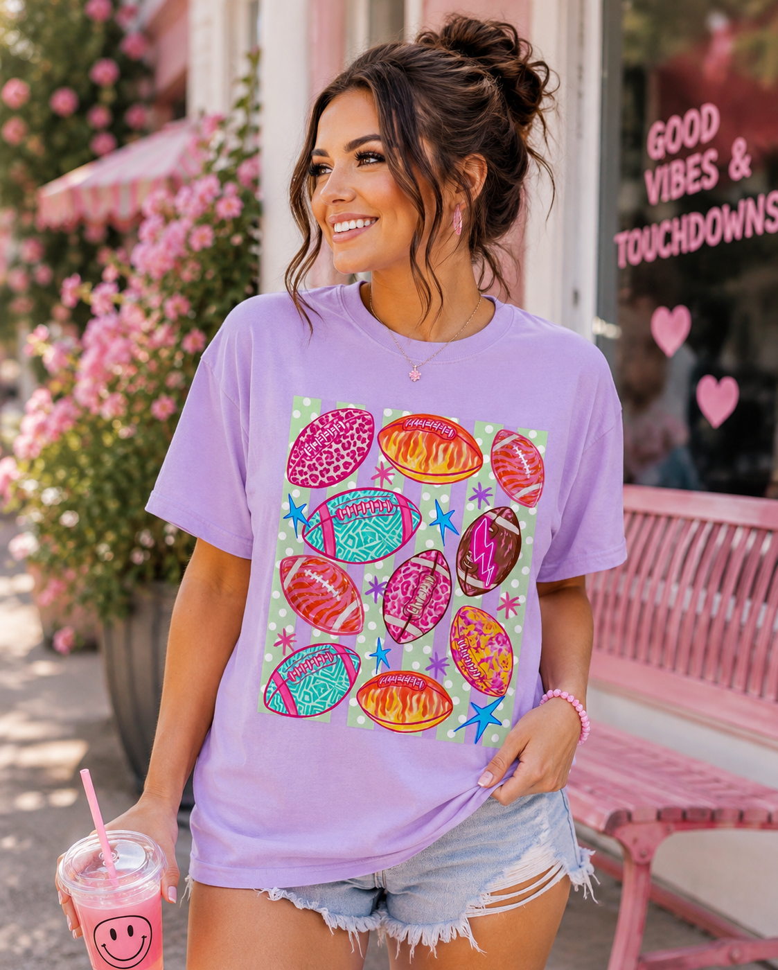 Game Day Glam Football Tee
