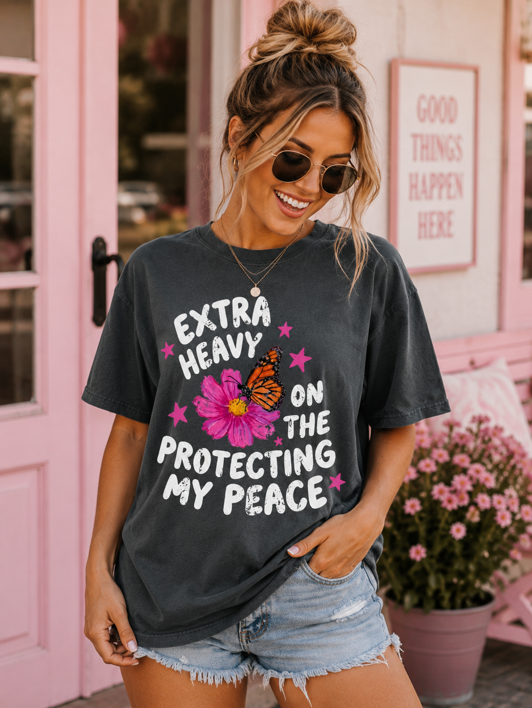 Extra Heavy on Protecting My Peace Tee