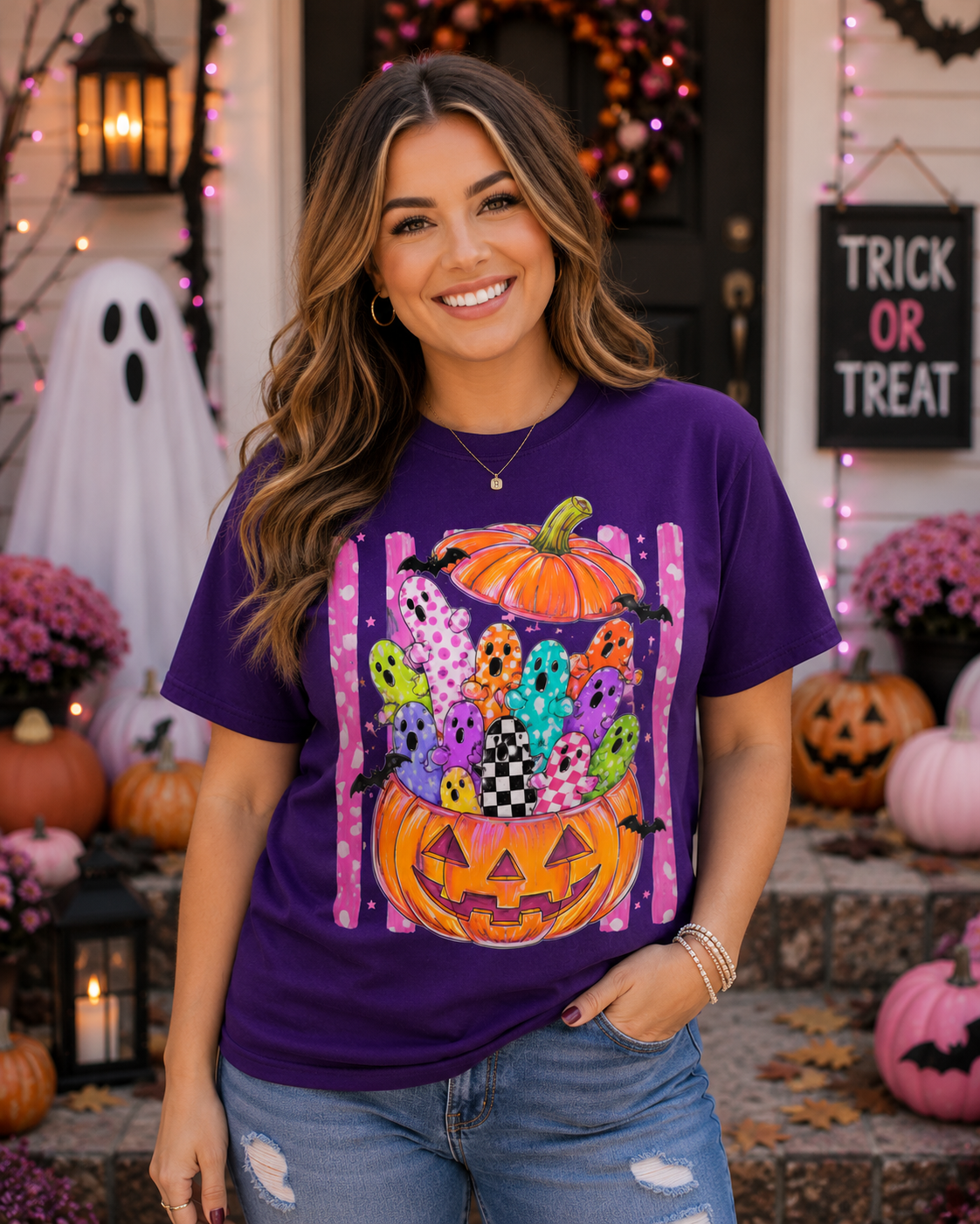 Ghosts in a Pumpkin Tee