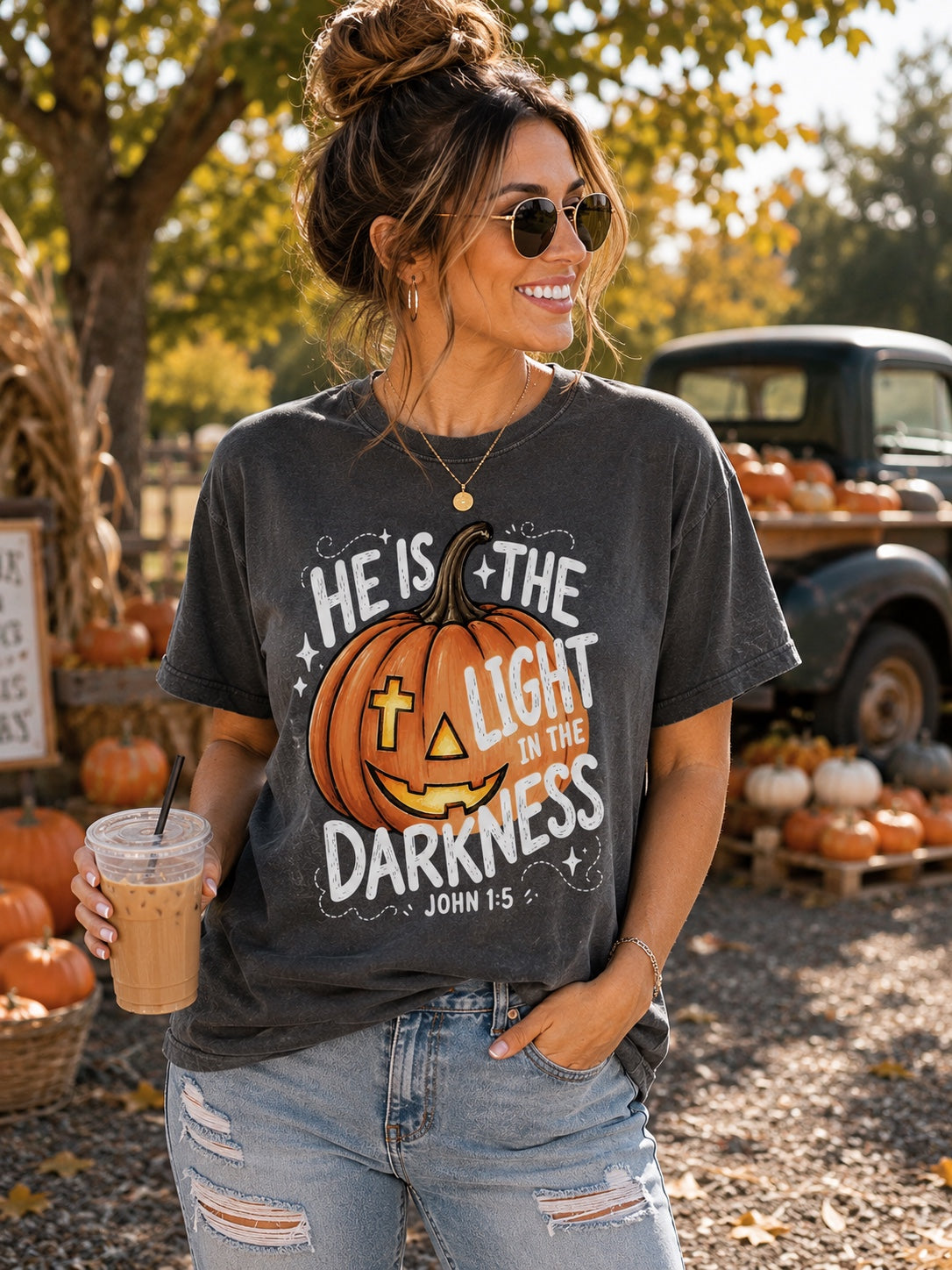 He Is the Light in the Darkness Tee