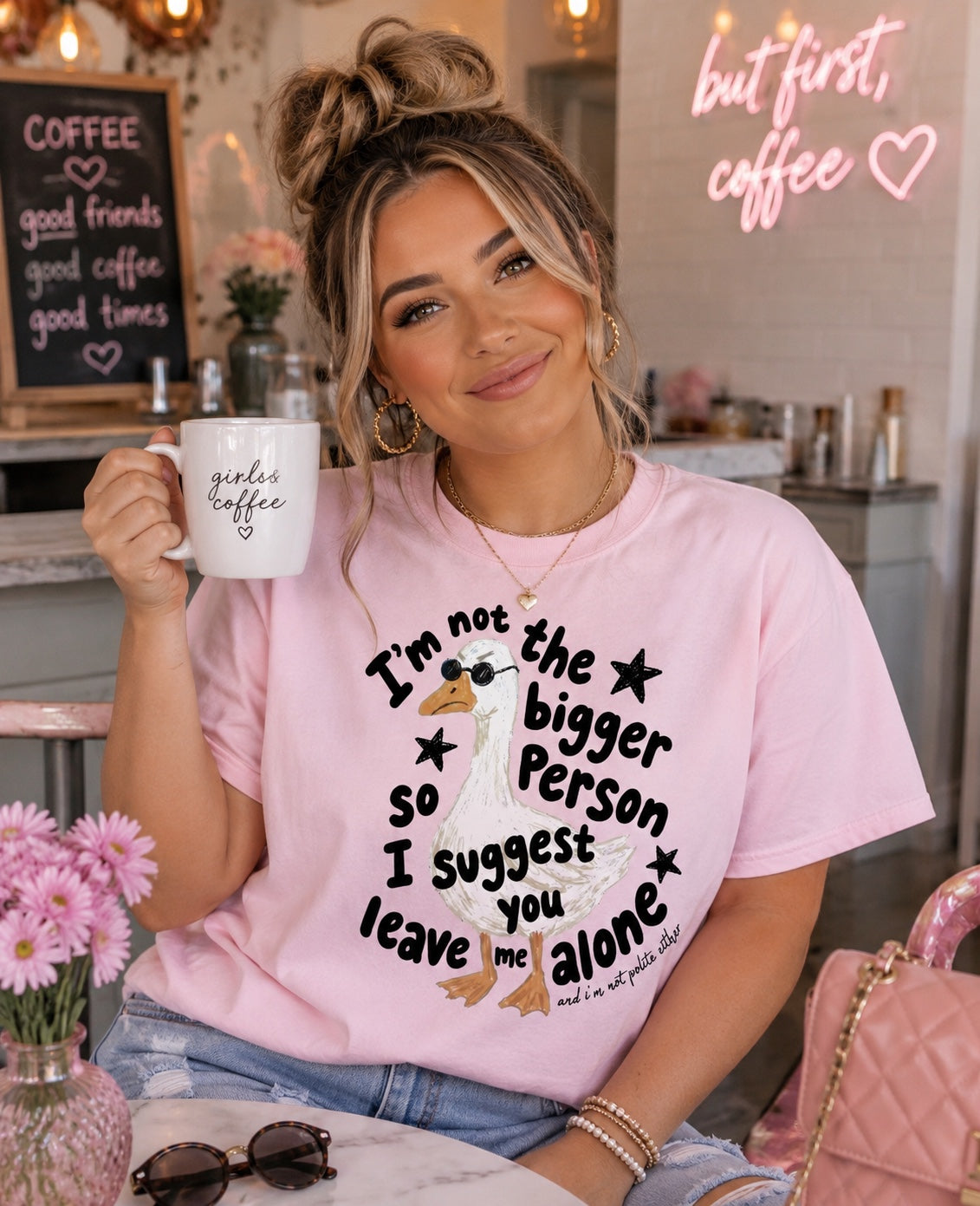 I'm Not the Bigger Person Goose Tee