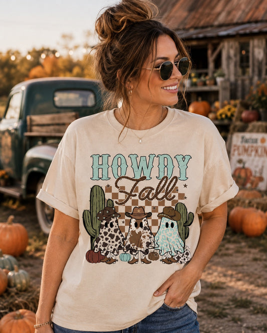Howdy Fall Western Ghosts Tee