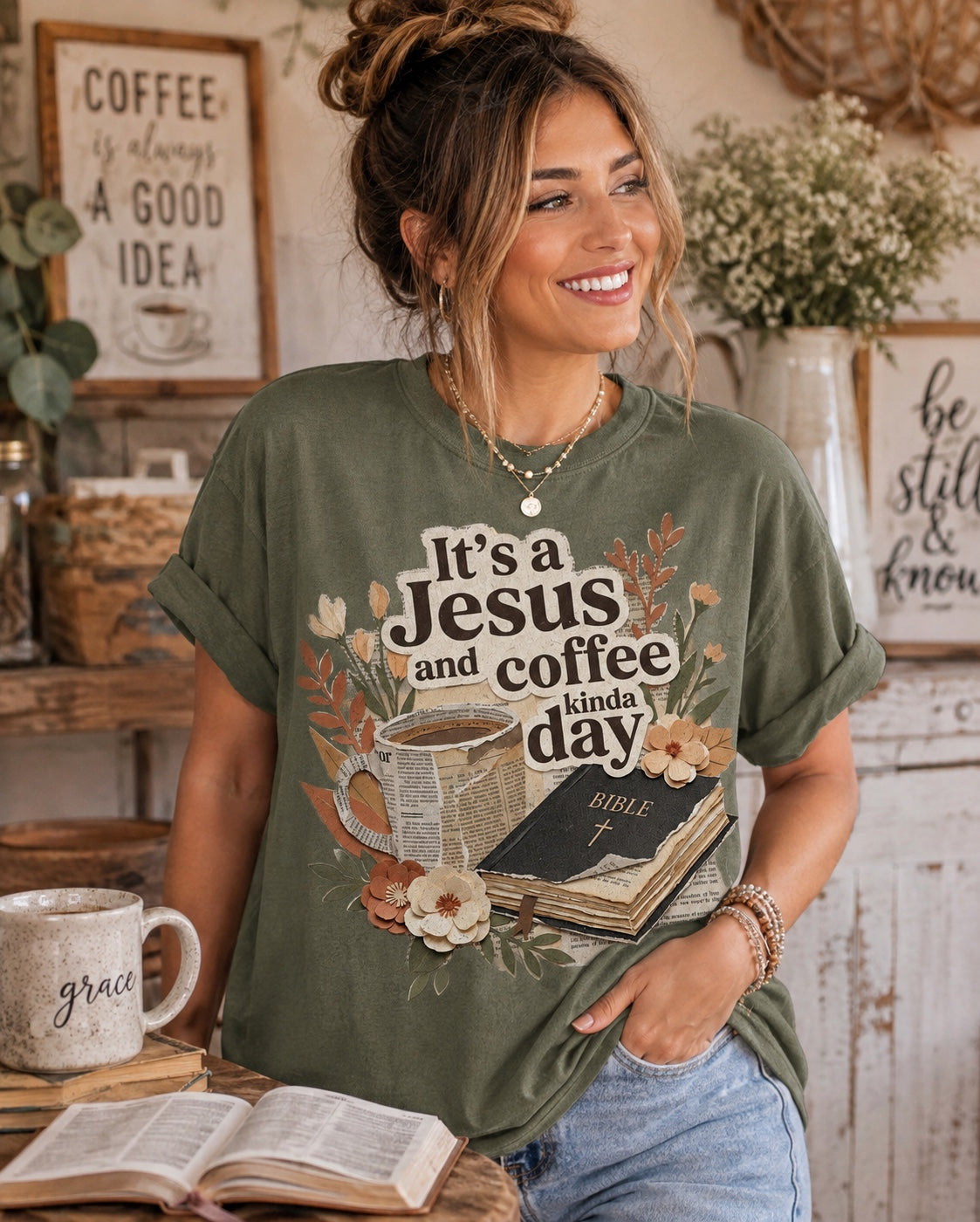It's a Jesus and Coffee Kinda Day Tee