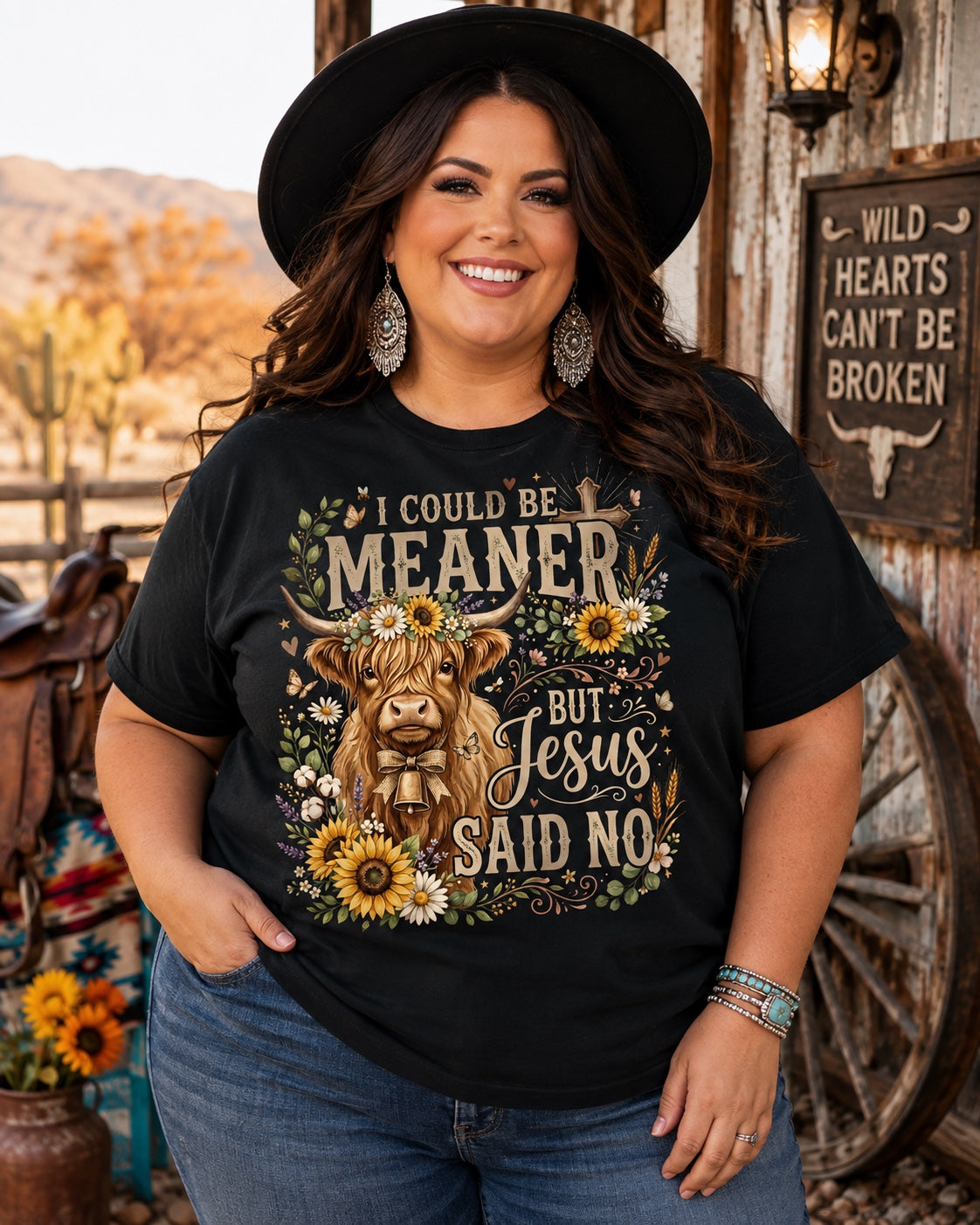 I Could Be Meaner But Jesus Said No Tee