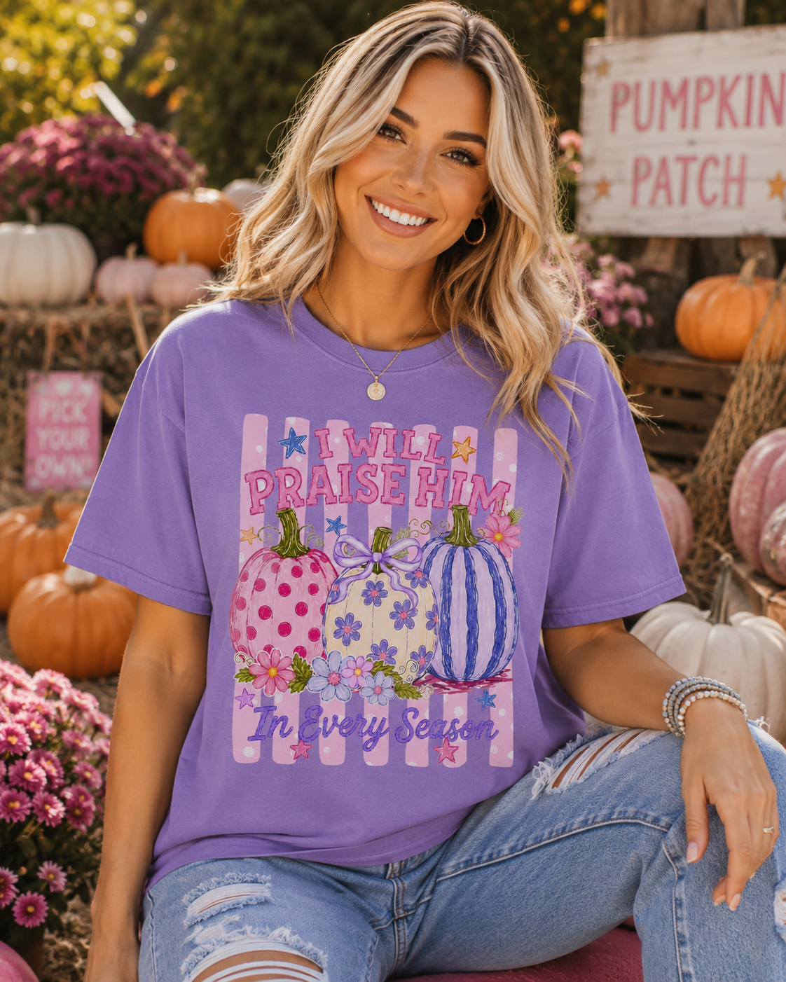 I Will Praise Him in Every Season Tee