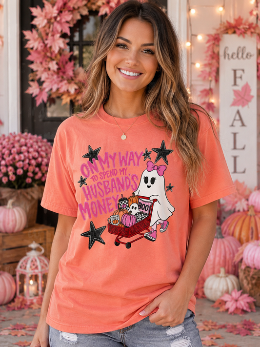 Spend My Husband's Money Ghost Tee