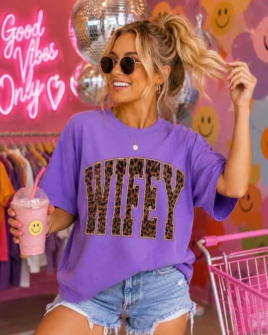 Wifey Leopard Tee